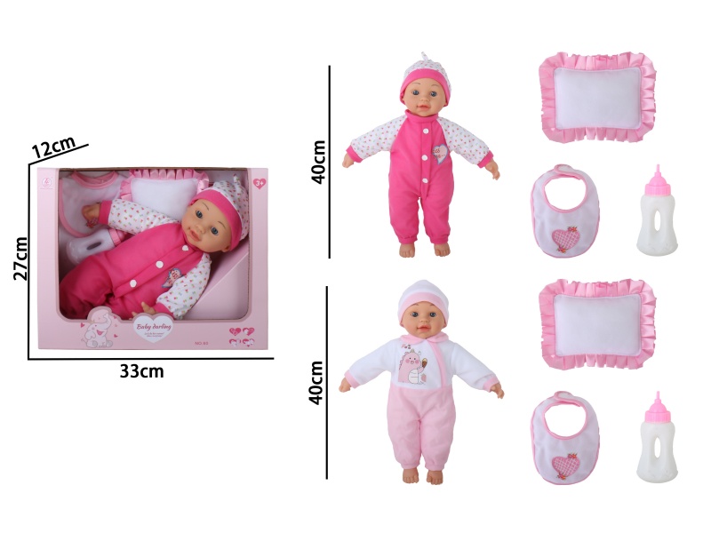 16-Inch Full-Body Rubber Hands-Filled Cotton Doll Two Models