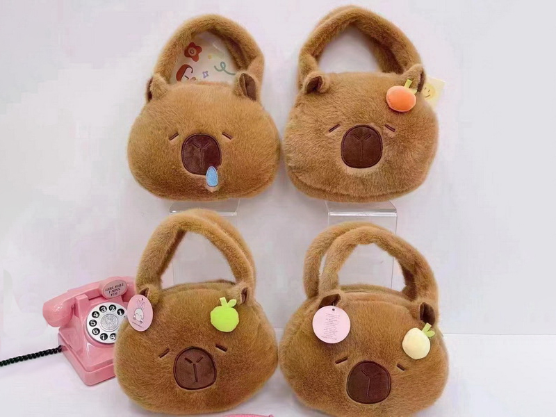 Plush Capybara Handbag