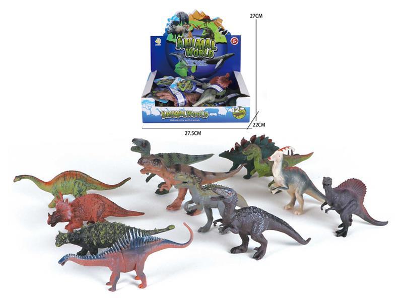 12PCS Antique Dinosaur Toy