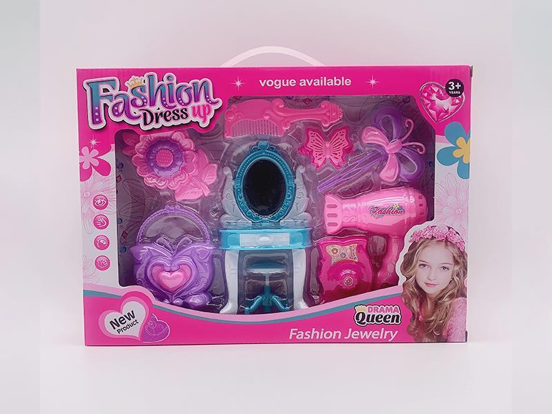 Dressing Table With Hair Dryer 9pcs