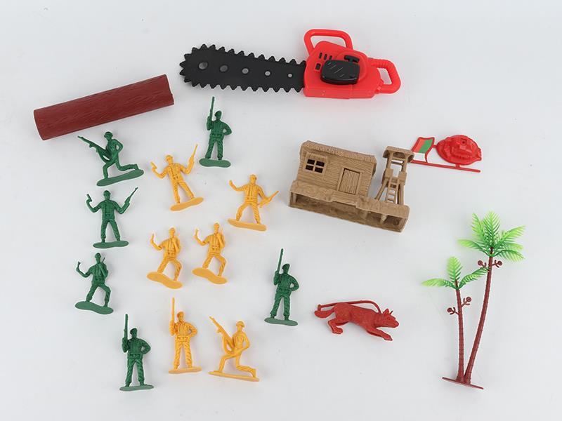 18PCS 6Cm Military Set