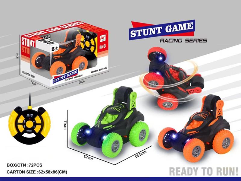 4-Channel Remote Control Stunt Car With Lights(Not Included Batteries)