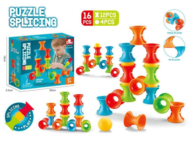 Stackable Puzzle Blocks 16PCS