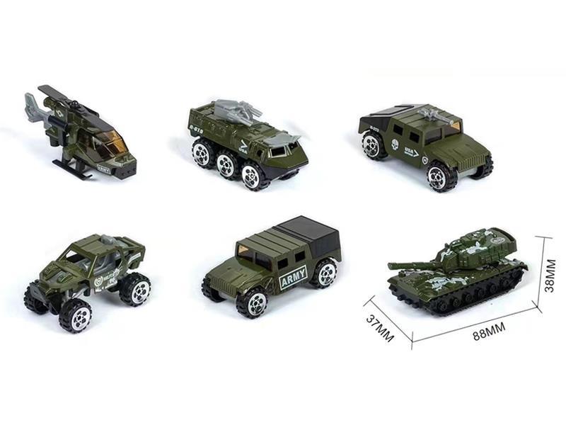 6PCS Alloy Car