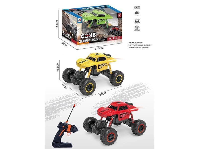 1:16 Four-Wheel Drive Climbing Vehicle With Power Usb Blue/Clear/Yellow