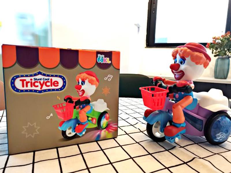 B/O Stunt Tricycle With Light And Music
