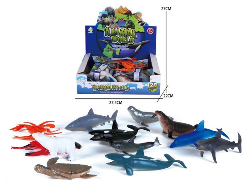 12PCS Marine Animals Toy