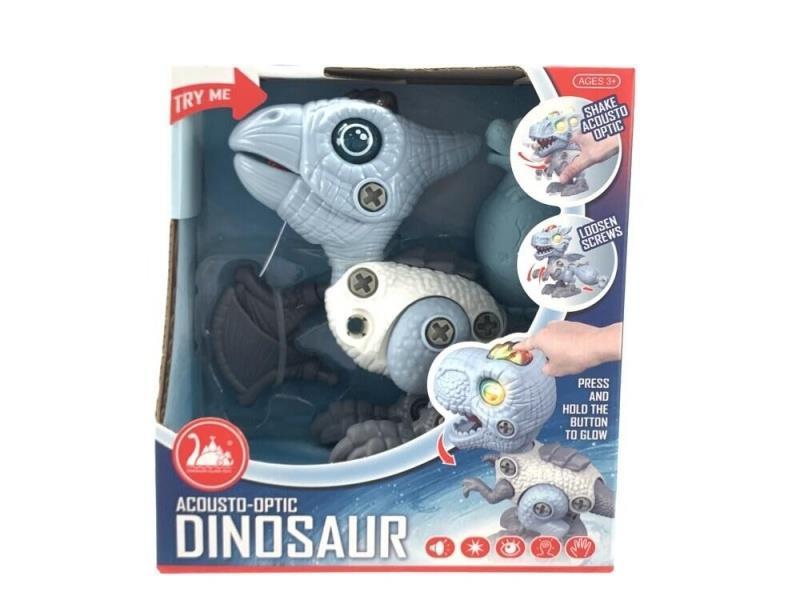 Sci-fi Starry Sky Series - DIY Disassemblable Dinosaur Toy Pterosaur With Sound And Light