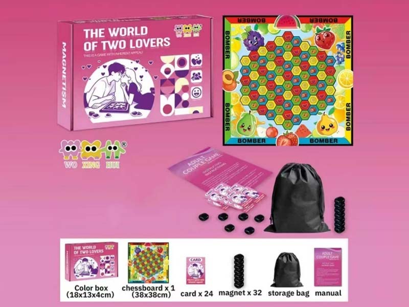 Couple Magnetic Battle Game (Card-themed thickened cloth Chessboard)