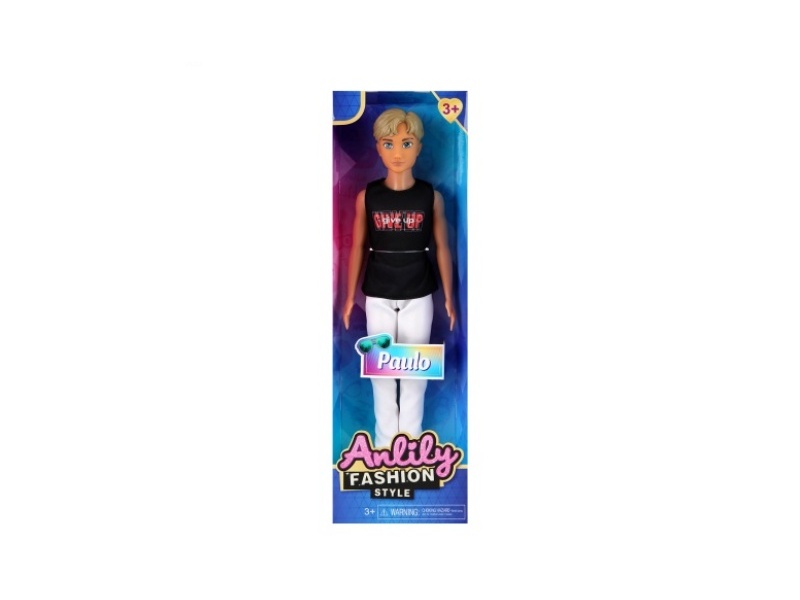 11.5-Inch Solid Male Doll (Brown Skin Color)