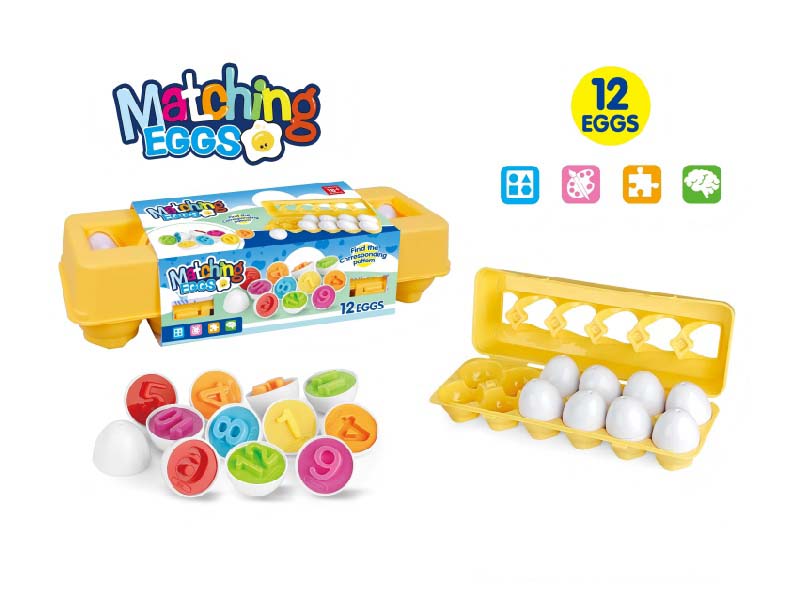 Cartoon Educational Digital Matching Egg Children'S Brain Development Educational Toys