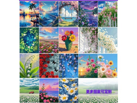 30X40 Diy Landscape Digital Oil Painting B Model
