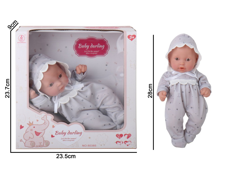 11-Inch Full-Body Rubber Girl Doll (With Female Features) Accessories