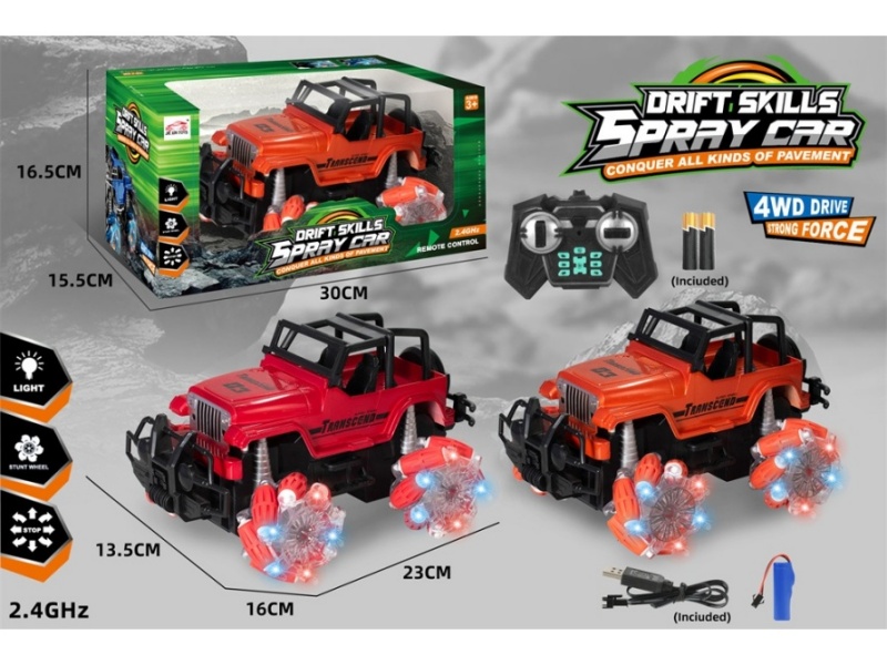 2.4G 6-Channel  Side Drive Remote Control Car With Light
