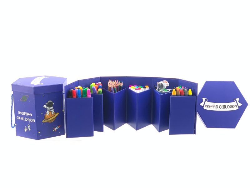 Astronaut Hexagonal Box Painting Set