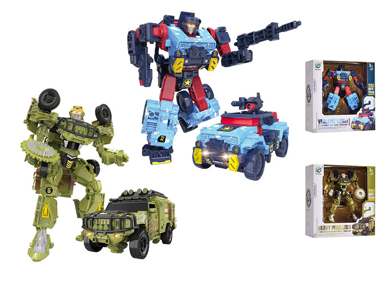 Military Truck Transformation Mecha Warrior Toy