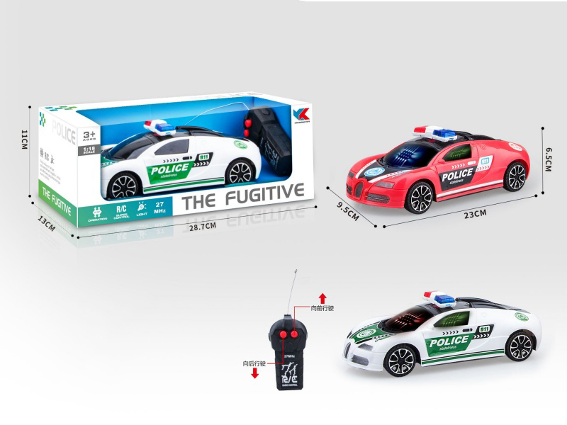 Bugatti 1:18 Remote Control Police Car With 3D Lighting Without Power Included