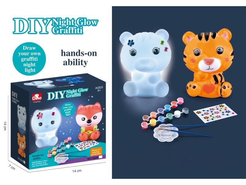 Diy Vinyl Puzzle Graffiti Night Light