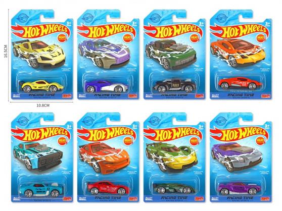 Temperature-Sensitive Color-Changing Alloy Car (8 Models Mixed)