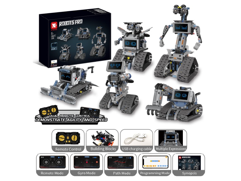 Remote Control 5 In 1 Interstellar Robot Building Blocks