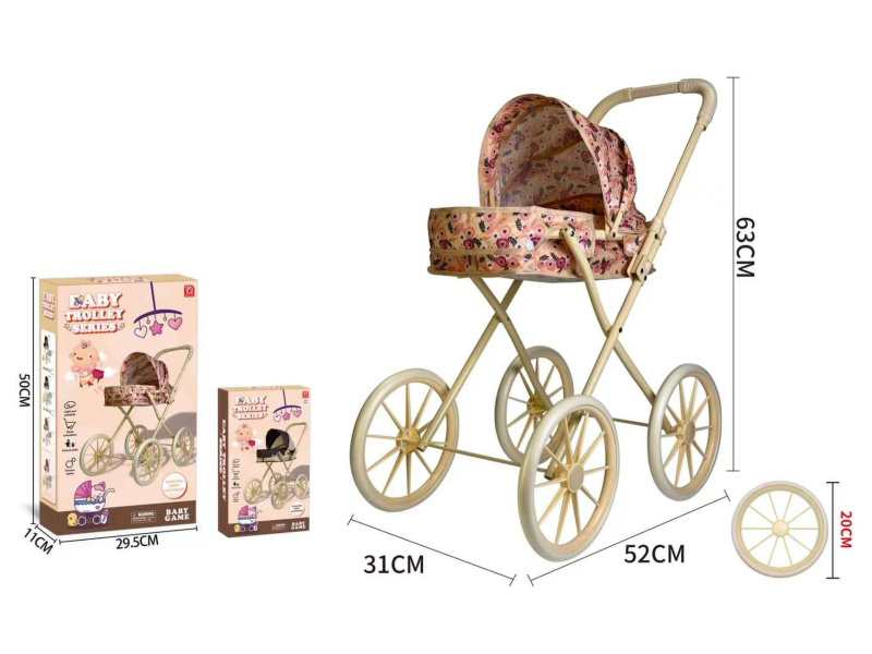 Thick Cloth Iron Baby Stroller Toy