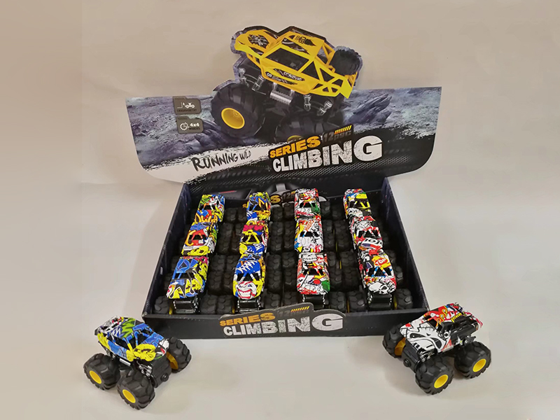 Graffiti Double Friction Stunt Cars 12PCS