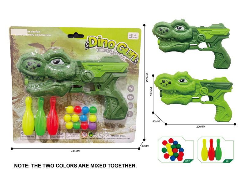 Dinosaur Ping Pong Ball Gun Set
