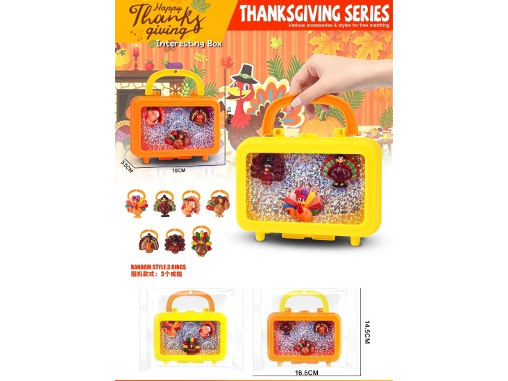 Thanksgiving Girl Accessory Set Children'S Jewelry Ring
