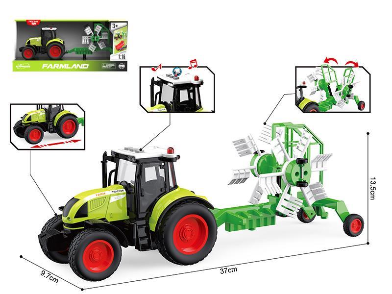 1:16 Friction Farm Tractor (Sound And Light)