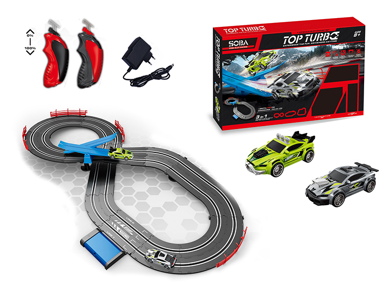1:43 B/O Racing Car Track Set(Adapter/Battery Version)