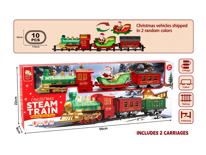 Christmas Classical Steam Electric Rail Train