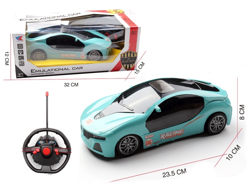 1:18 4CH Steering Wheel Bmw I8 Racing Car: With 3D Lighting (Battery Not Included)