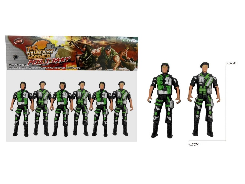 6 Soldiers (Black)