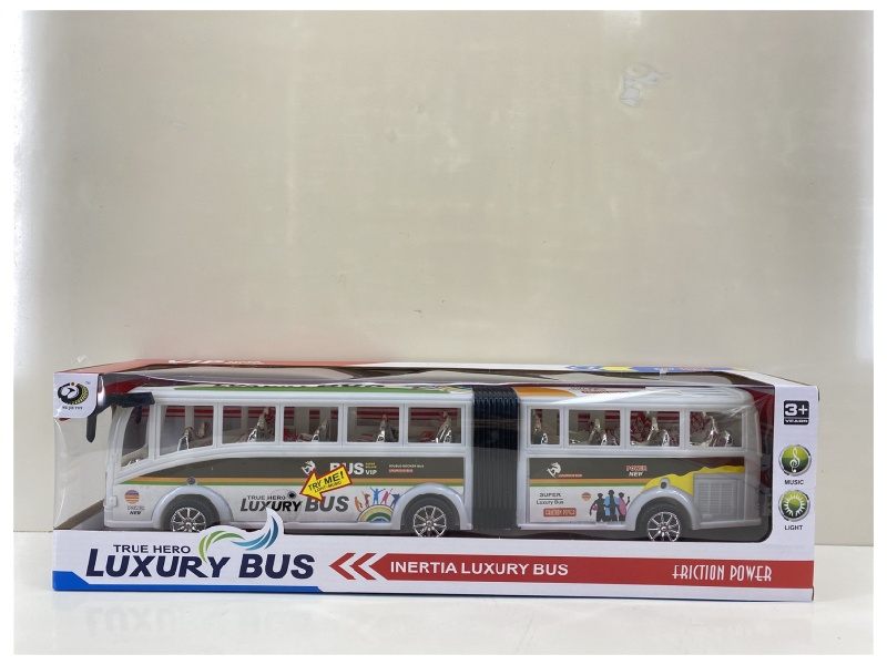 Friction Bus Car (With Lights And Music)