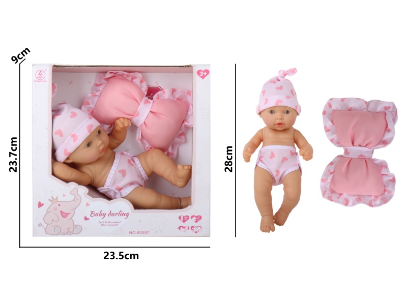 11-Inch Full-Body Rubber Girl Doll (With Female Features) Accessories