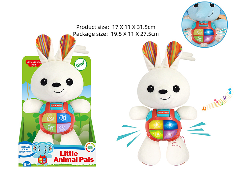 Plush Rabbit With Lights And Music