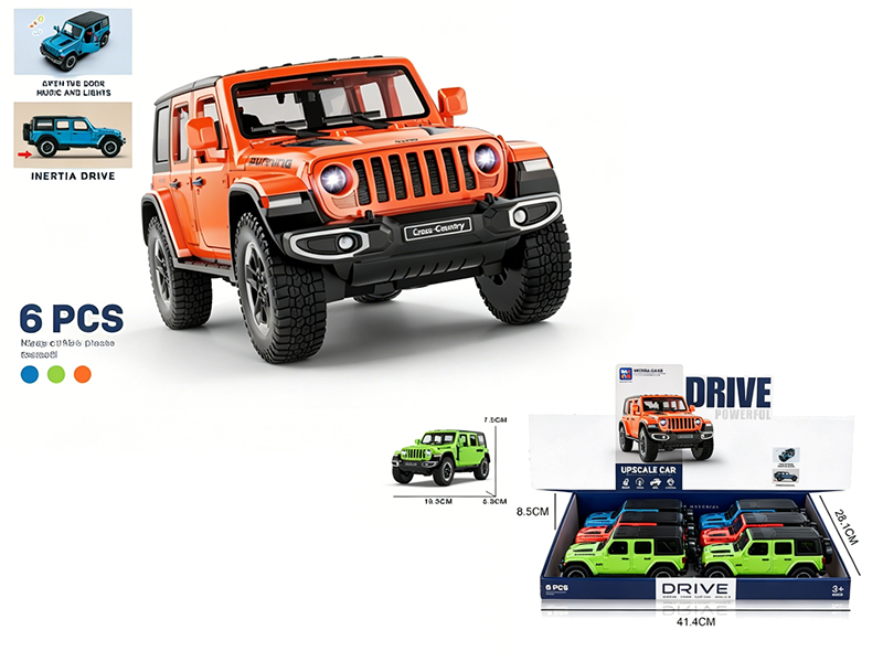 Wrangler Friction Simulation Car(With Light And Sound, Open The Door)