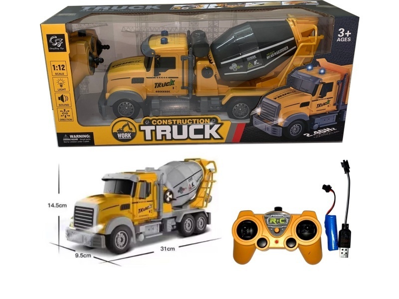 2.4G Six-Way Remote Control Mixer Truck With Sound And Light
