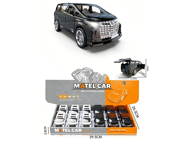 1:36 Pull Back Alloy Business Car(3 Doors Can Open)