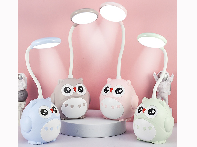 Cute Owl Pen Holder LED Desk Lamp