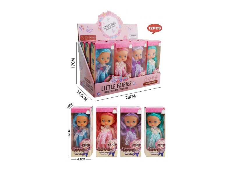 6-Inch 12-Joint Milu Dolls (4 Mixed Sets, 12 Pieces Each)