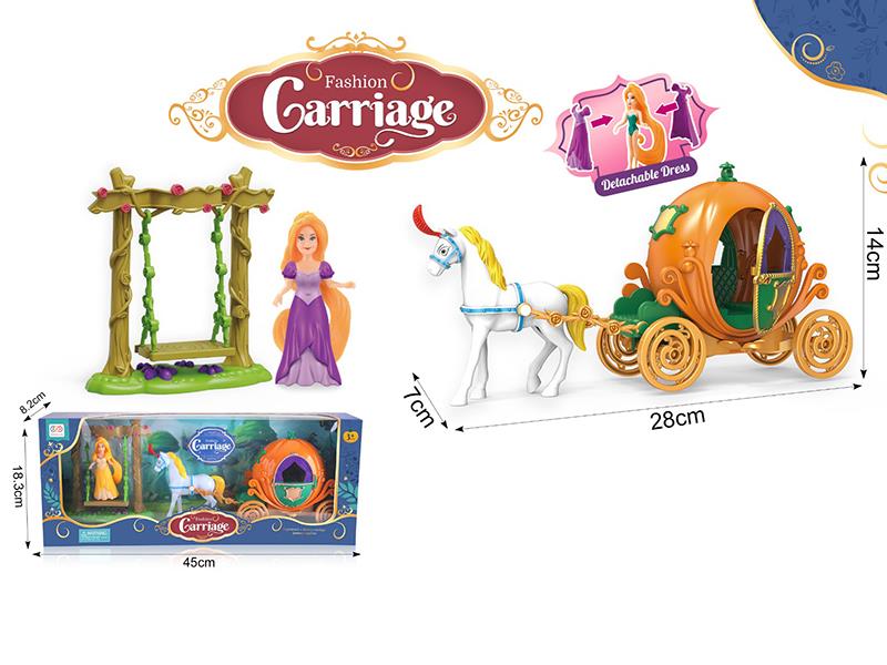 Fashion Carriage With Princess Doll