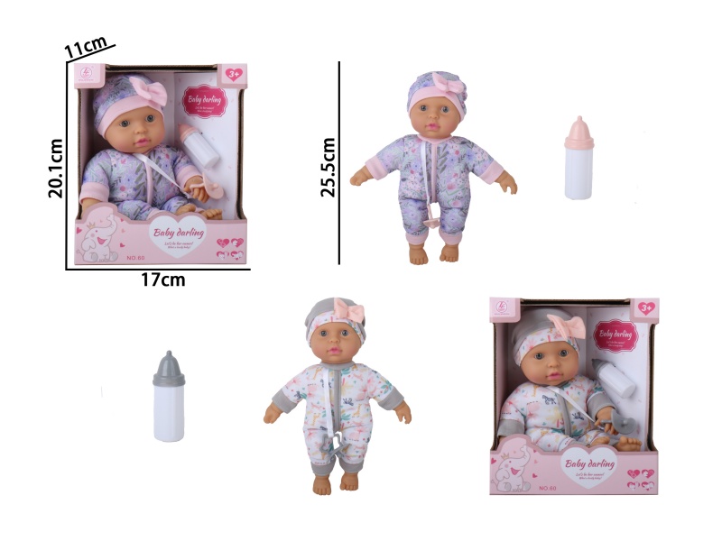 1 Type Of 10-Inch Cotton-Filled Baby Doll With No Outerwear And Made Of Rubber Hands And Feet In Two Colors