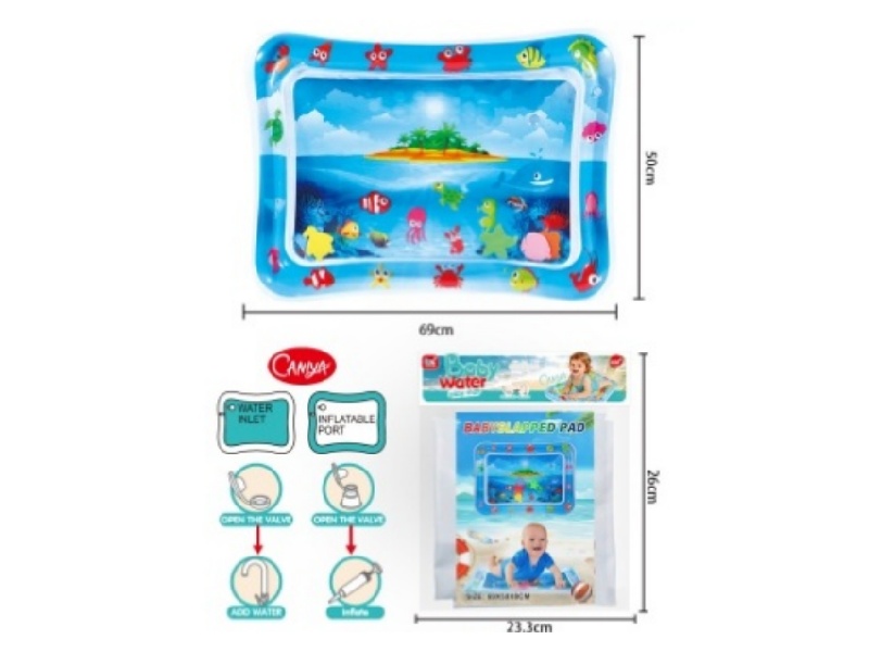 Babies Pat Water And Lie On Pads