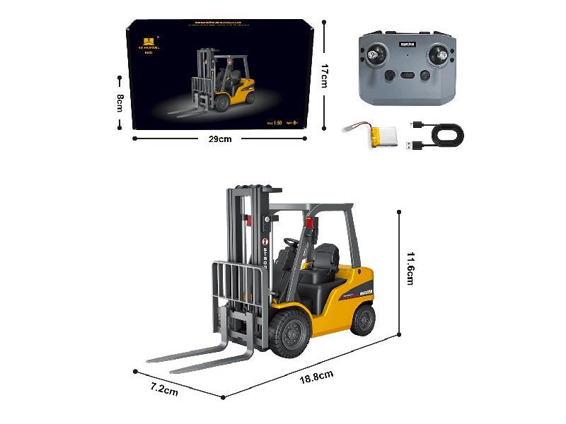 1:50 Twelve-Channel Semi-Alloy Desktop Remote Control Forklift
