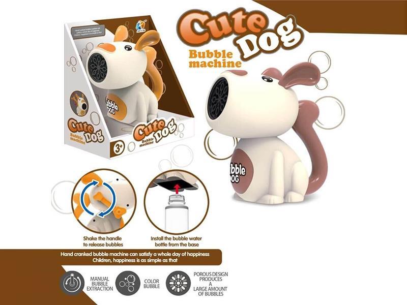 Hand-Cranked Cute Dog Bubble Machine