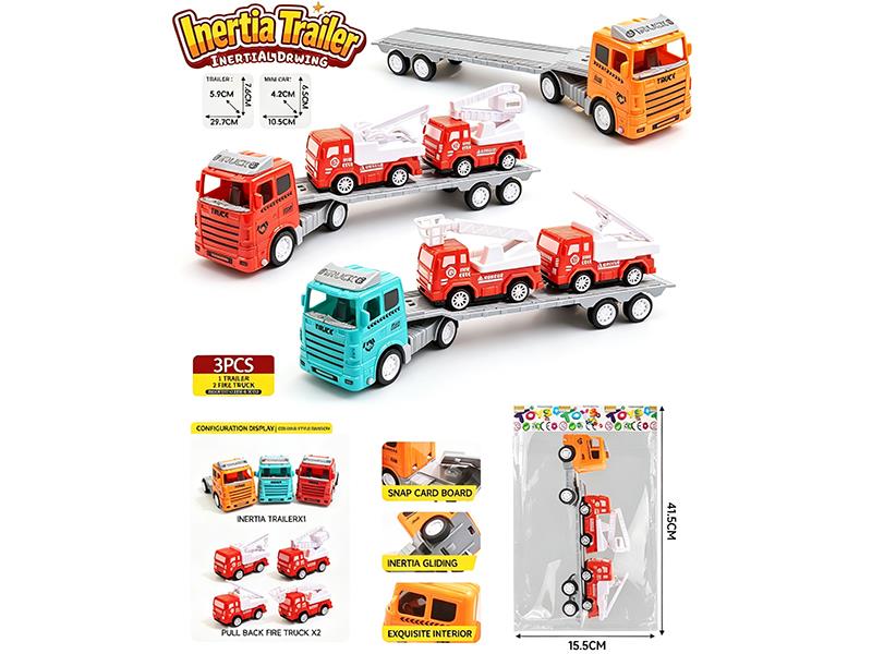 Friction Trailer + Fire Engine