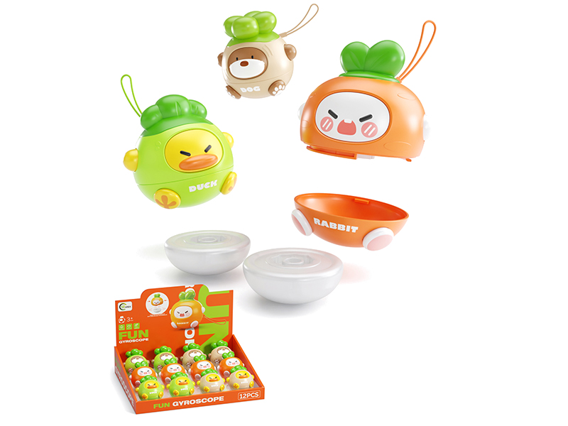 Cute Vegetable Gyroscope(12PCS/Box) No Lights
