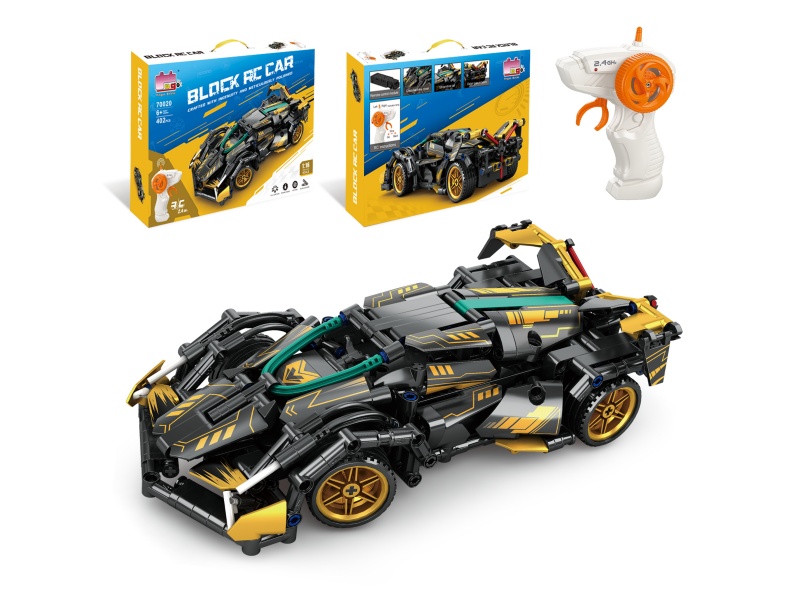 1:16 Building Block Remote Control Car - Lamborghini V12 (Number Of Pieces: 402Pcs)