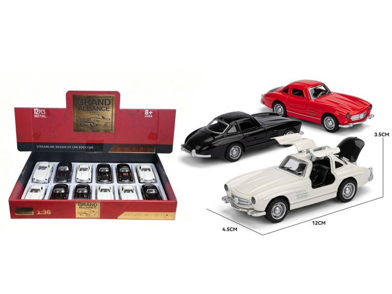 1; 36 Force Alloy Car Model Cullinan (12 Pieces/Display Box) Three-Color Mixed Set